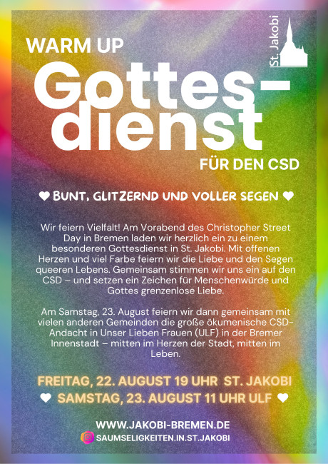 CSD Warm-up Gottesdienst